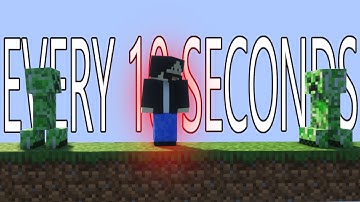 Minecraft but Creepers spawn EVERY 10 Seconds!