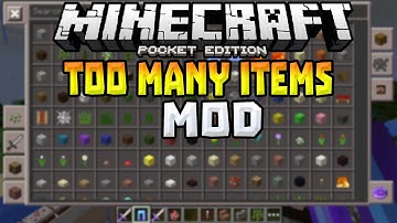 TOO MANY ITEMS in 0.12.1!!! - Best Too Many Items Mod - Minecraft PE (Pocket Edition)