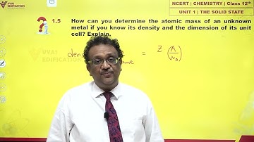 NCERT 12th Chemistry Unit 1 Q 5 The Solid State