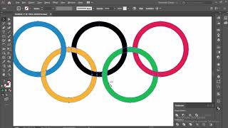 How to Make a Olympic Logo In Adobe Illustrator #adobeillustrator #logodesign
