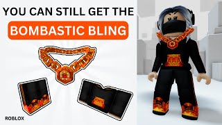 COMO GANHAR OS ITENS GRATIS NO ROBLOX! kit De Roupa e o item [Bombastic  Bling] Roblox Evento