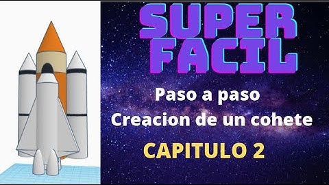 Diseño de Cohete 3D | Diseños TinkerCad | Diseños faciles.