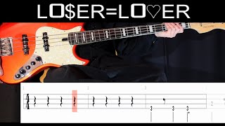 Video thumbnail of "LO$ER=LO♡ER (Tomorrow X Together) - Bass Cover WITH TABS"