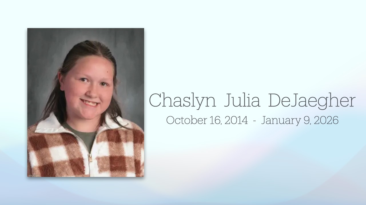 Chaslyn DeJaegher - Memorial - 2pm Feb 16