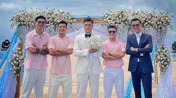 Đám cưới Thủ môn Bùi Tiến Dũng và Bạn gái 2000: Văn Hậu, Đức Chinh, Quang Hải đến mừng