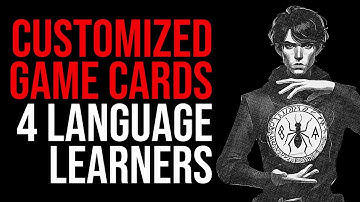 CUSTOMIZE Your Language Learning Journey With Your Very Own Game Card/Character!