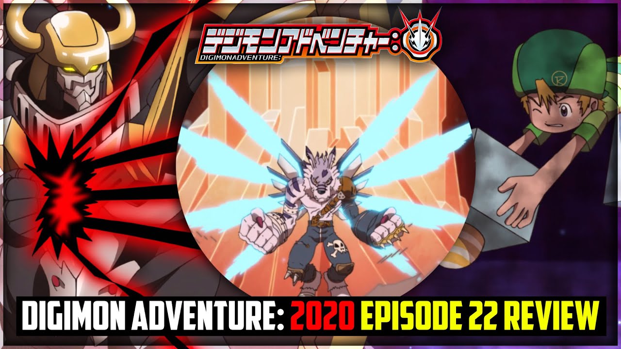 Weregarurumon Sagittarius Mode Vs Darkknightmon Digimon Adventure 2020 Episode 22 Review Youtube