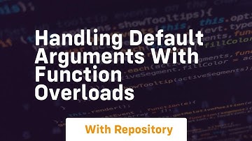 handling default arguments with function overloads