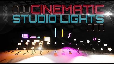 Real Cinematic Studio Lights (Unreal Engine Asset)