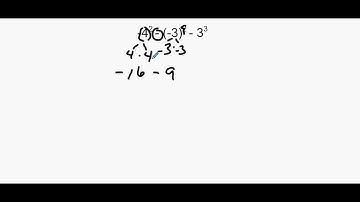 Algebra 1/2 Lesson 99 Exponents and Signed Numbers