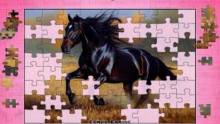 puzzle #5144 gameplay || HD New amazing gorgeous horse pose jigsaw puzzle game  screenshot 4