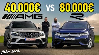 VW Tiguan R NEU gegen Mercedes GLC43 AMG GEBRAUCHT | DUELL der Mittelklasse Power SUVs | Fahr doch