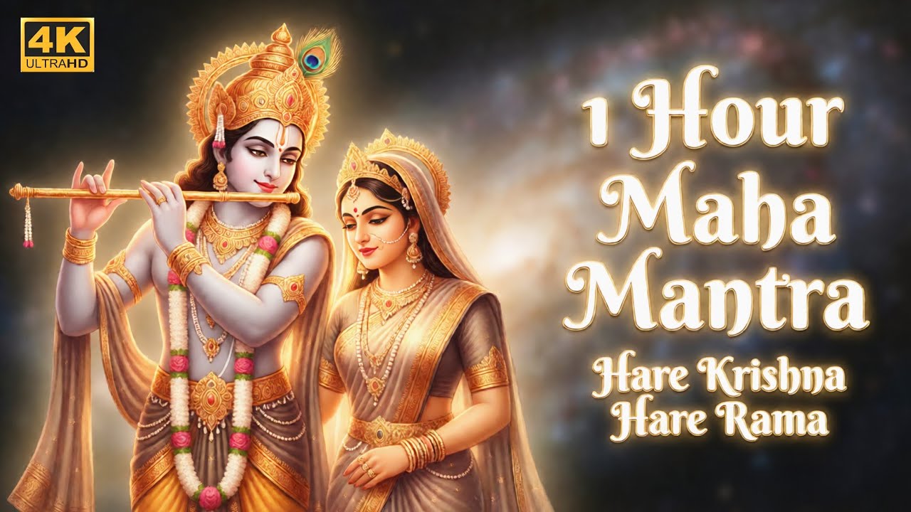 1 Hour Maha Mantra Hare Krishna | Deep Spiritual Meditation & Inner Peace | 4k