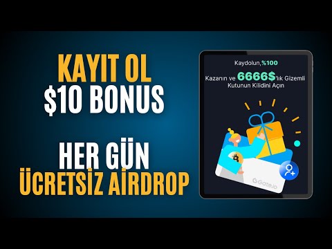 Yatırımsız Bonus Kazan! YENİ KULLANICILARA ÖZEL AİRDROP! Gateio 6666$ Airdrop Kazan 2024