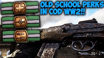 The Throwback Playlist In COD WW2 (Old School Perks)