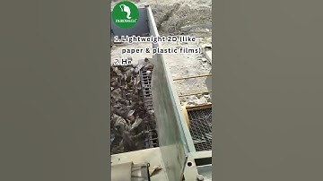 Stationary Ballistic Separator | Waste Segregation | Solid Waste Solution #recyclingtechnology