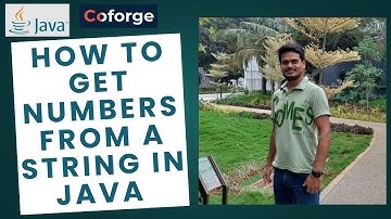 How to Get Numbers from a String in Java | Java String Manipulation