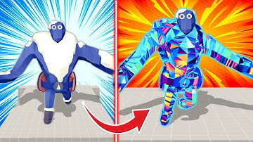 Crystal Transformation: Enemies Turned into Blule Crystal Soldiers | TABS