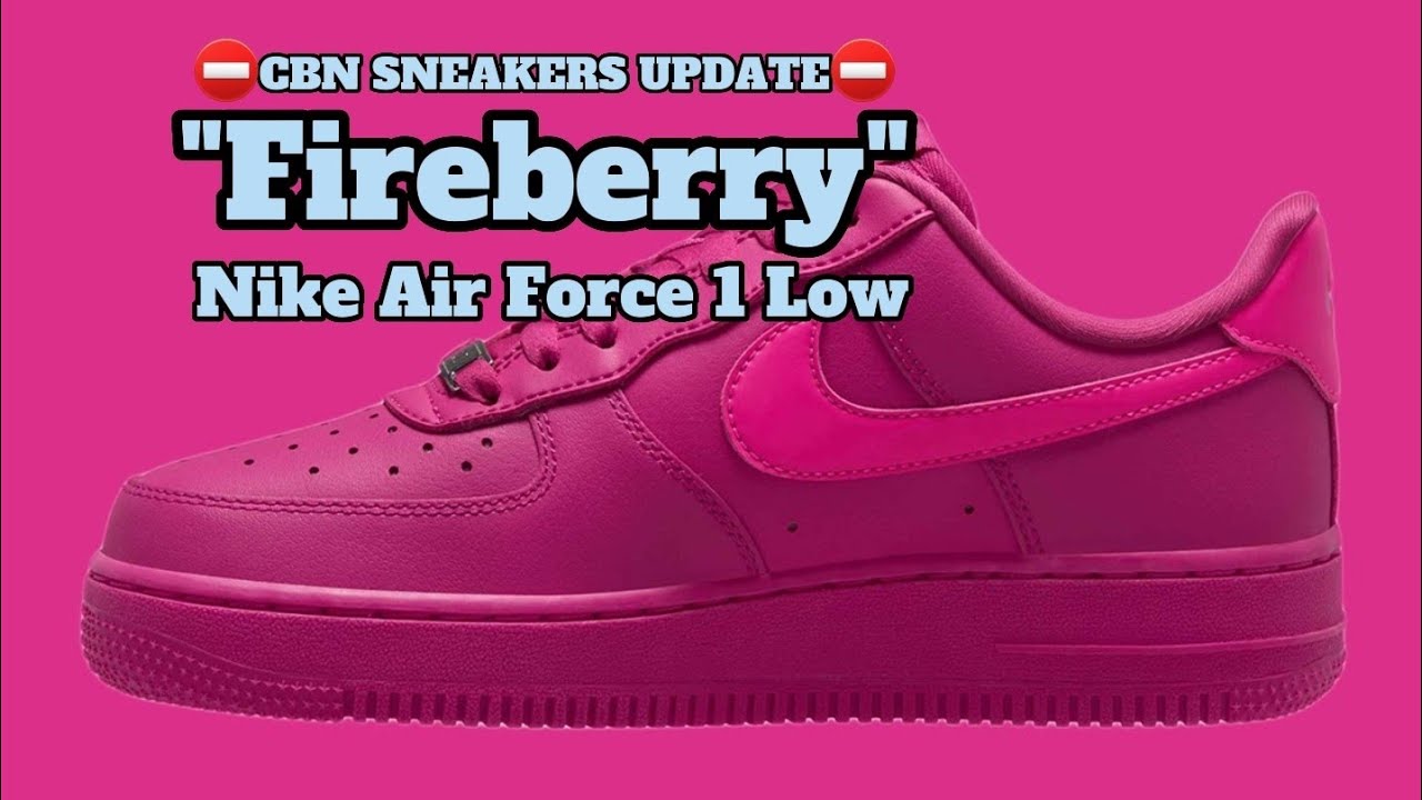 First look // Nike Air Force 1 Low " Fireberry"