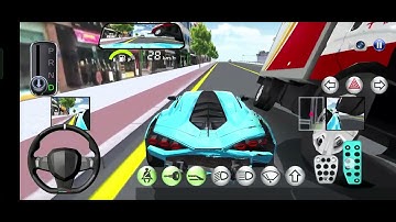 3D Driving Class - Bullet Train VS Blue Lamborghini Crazy Driving Race Game - Android IOS Gameplay