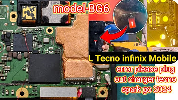 ALL Tecno Infinix Charging error Problem error please plug out charger tecno spark go 2024 model BG6
