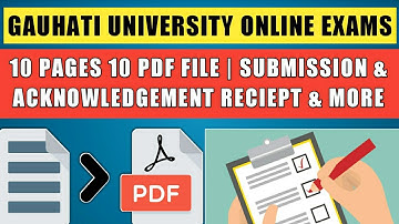 Gauhati University 6th Sem 2020 Online Exams (10 Pages 10 PDF Confusions) Explained🔥|GU Online Exams