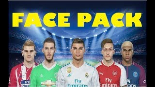 Pes 2018 Ultimate Realistic Face Pack Ft. Ronaldo, Neymar, Lewandowski Download Install Hd