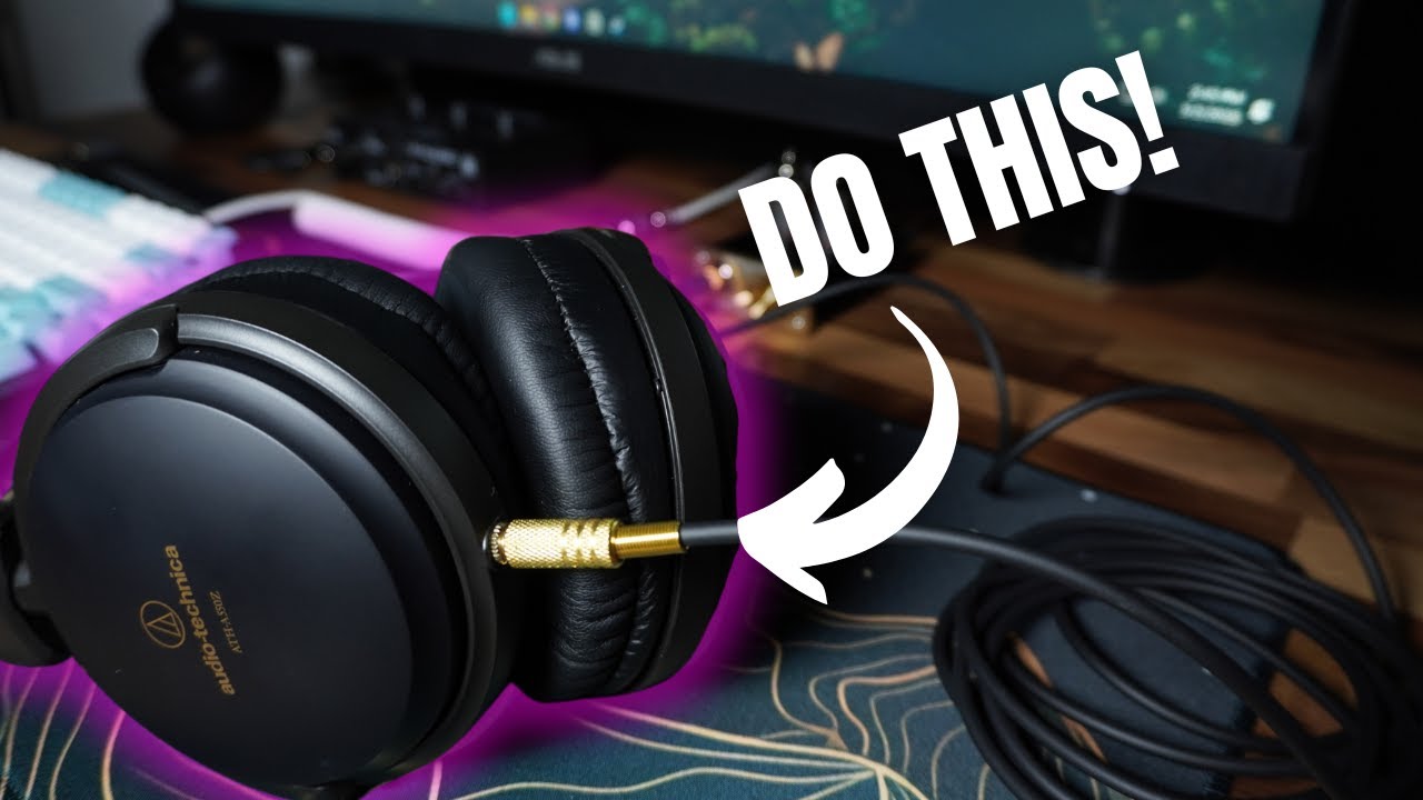The First ATH-A550z Removable Cable Mod - Audio Technica - YouTube