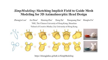 SimpModeling: Sketching Implicit Field to Guide Mesh Modeling for 3D Animalmorphic Head Design