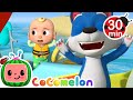 Animal Balloon Boat Race🎈CoComelon - Animal Time | Nursery Rhymes &amp; Kids Songs | After School Club