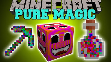 Minecraft: PURE MAGIC (MAGIC ITEMS, BLOCKS, FOOD, TOOLS, & MORE!) Mod Showcase