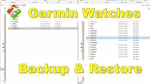 Garmin Watches - Backup & Restore