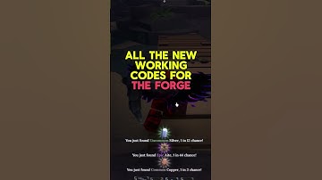 All New Codes in The Forge Roblox