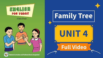 Class 4 English Unit 4 Full Video | Family Tree, Verb to be
