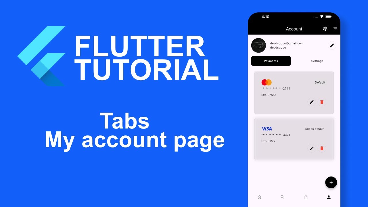 Flutter Tutorial 44 : Tabs - YouTube