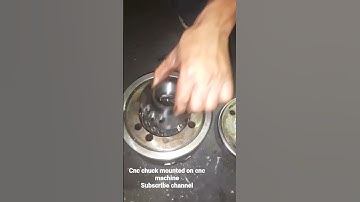 Cnc chuck mounted on cnc | how to chuck mounted at cnc | #cnc #shorts