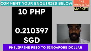 Philippine peso to Singapore dollar exchange rate today — 100 PHP = S$2.09 | 1 SGD = ₱47.85