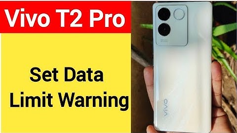 how to set data limit warning, Vivo T2 Pro me data limit kaise set karen