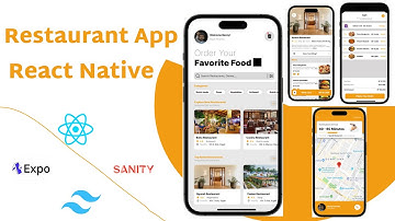 🟠Build Restaurant App Using React Native | Sanity.io | Navigation | TailwindCss | Redux | Beginners
