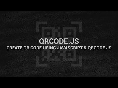 How to Generator QRCode using JavaScript & qrcode.js | HTML, CSS & JavaScript | CodeX 👨‍💻