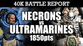 Necrons vs Ultramarines Warhammer 40k Battle Report CLASSIC SHOWDOWN! 6th Edition 1850pts | HD Video