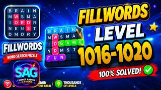 FILLWORDS लेवल 1016 1017 1018 1019 1020 screenshot 3