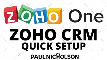 Zoho CRM Quick Setup For Zoho ONE