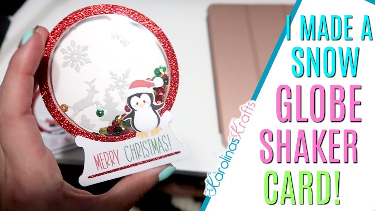 DIY Snow Globe Shaker Card for Christmas YouTube