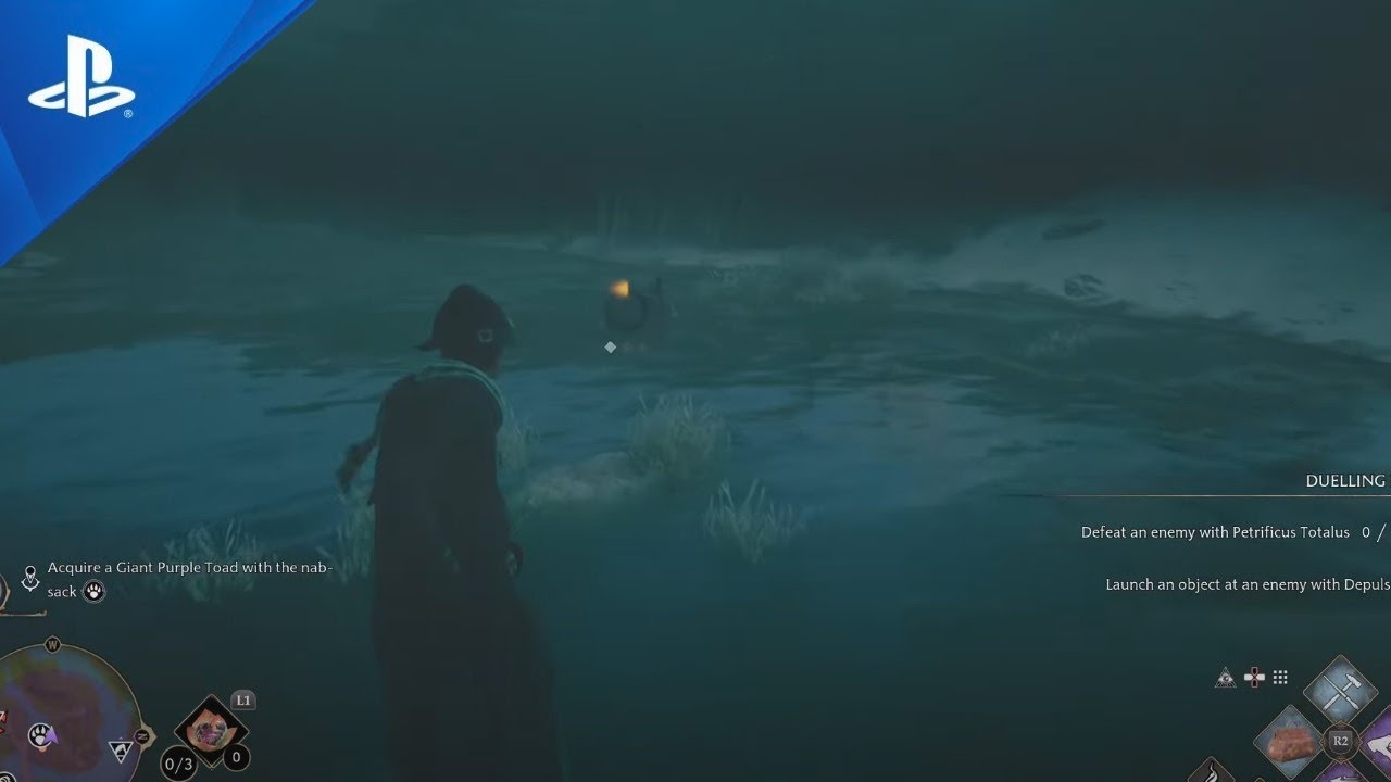 Acquire a Giant Purple Toad with the nab-sack