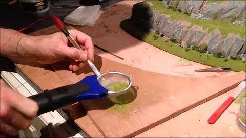 Modifying a static grass applicator for detailed wargames work