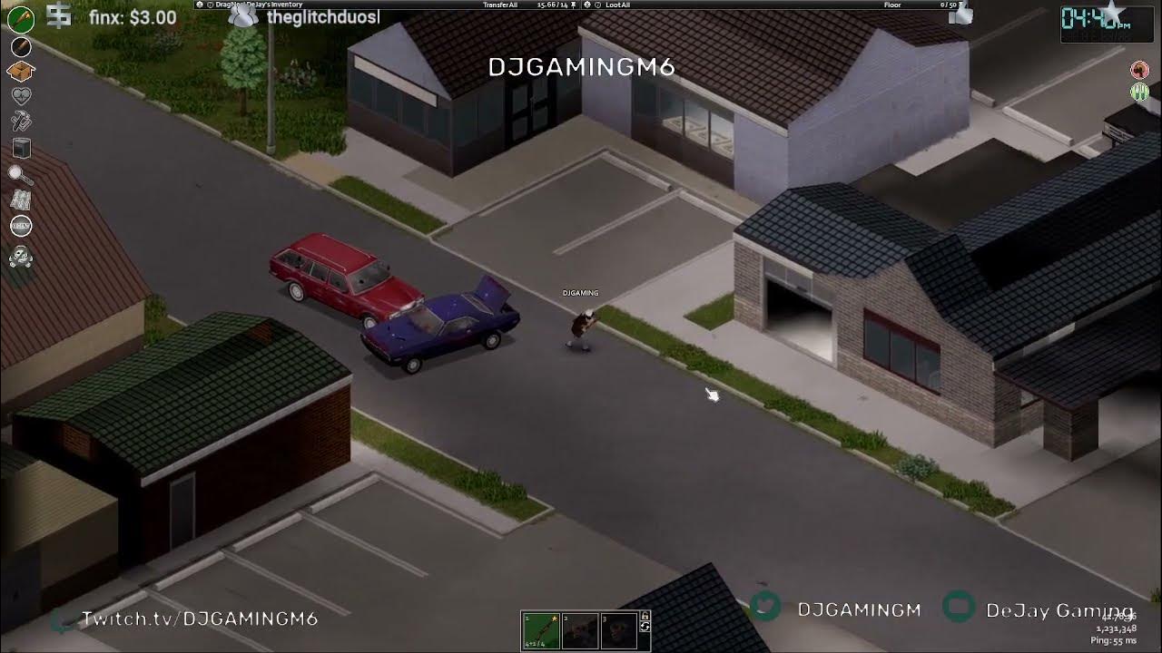 Playing Project Zomboid with friends tired to find each other for an