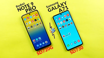 Xiaomi Redmi Note 9 Pro vs Galaxy A71 Speed Test Comparison