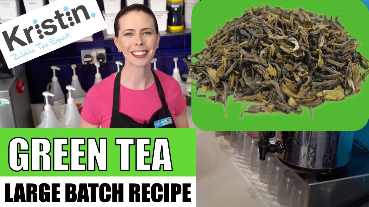 Как заварить большую партию зеленого чая с жасмином для магазина Bubble Tea