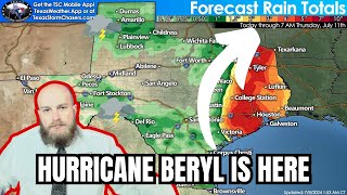 Texas Landfall Hurricane Beryl Bringing Hazardous Impacts Today